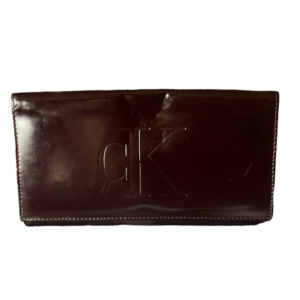 CALVIN KLEIN - BROWN LEATHER WALLET